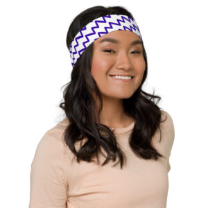 Stretch Sports Headband Zigzag Motion