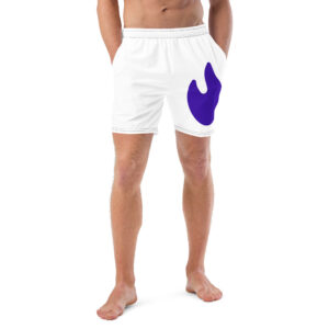 Recycled Beach Swim Shorts Purple Flame