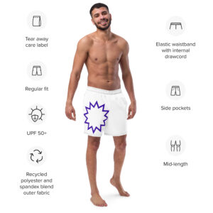 Recycled Swim Trunks Starburst Pop