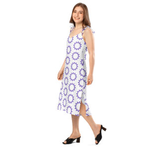 Starburst Pop Tie Strap Midi Dress