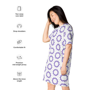 Starburst Pop Casual Tee Dress