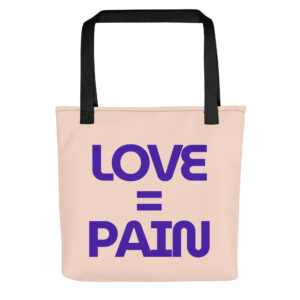 Canvas Shopper Tote Love = Pain