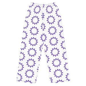 All-over print Purple Comic unisex wide-leg pants