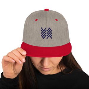 Flat Brim Snapback Cap Chevron Flow