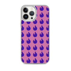 Purple Flame Transparent iPhone® Cover