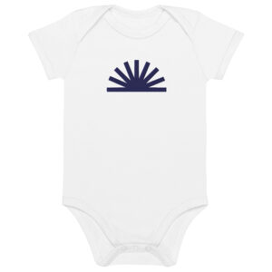 Purple Sunrise Organic Baby Romper