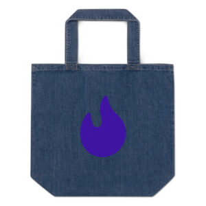 Purple Flame Organic Denim Carryall