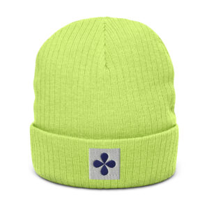 Ribbed Cold Weather Beanie Floral Icon