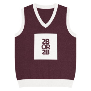 2BOR2B Knit V-Neck Sweater Vest
