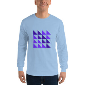 Triangle Grid Universal Fit Long Sleeve Shirt