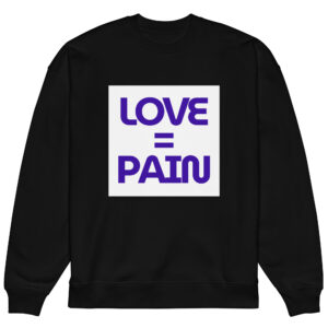 Love = Pain Oversized Eco Sweatshirt