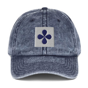 Vintage Cotton Twill Hat Floral Icon
