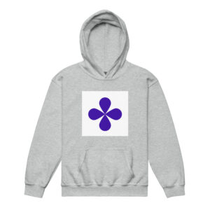 Cozy Youth Fleece Hoodie Petal Bloom